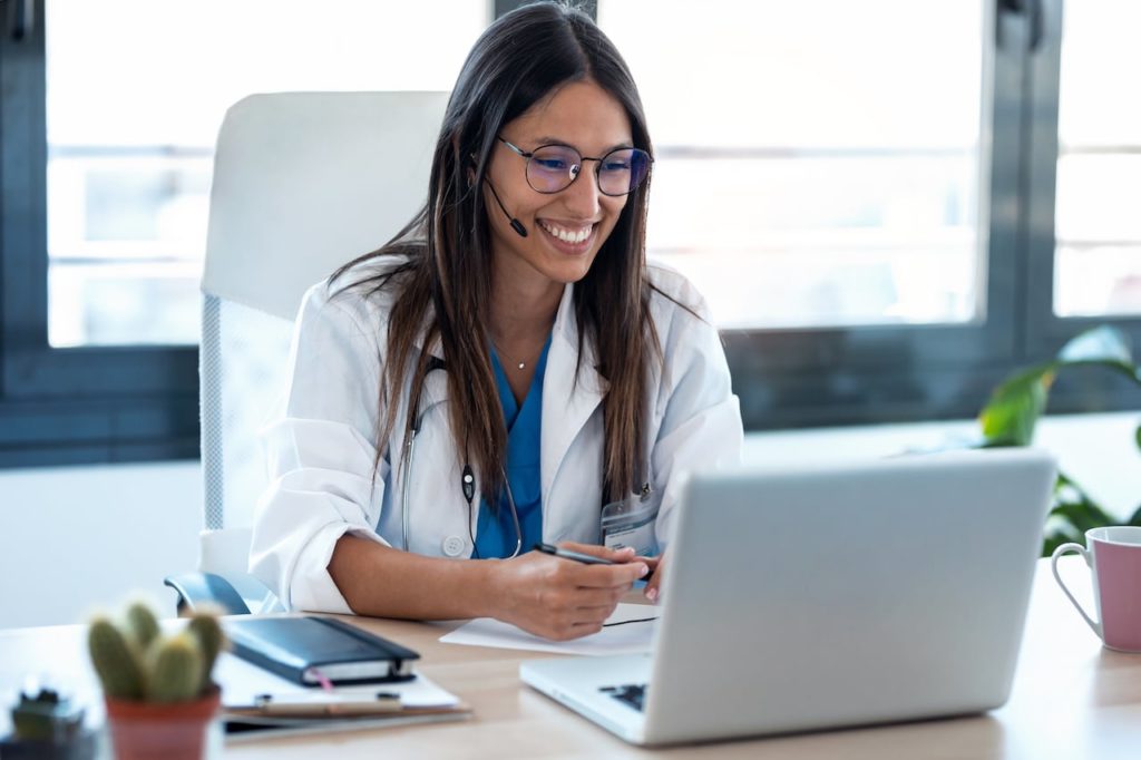 Doctor at Computer